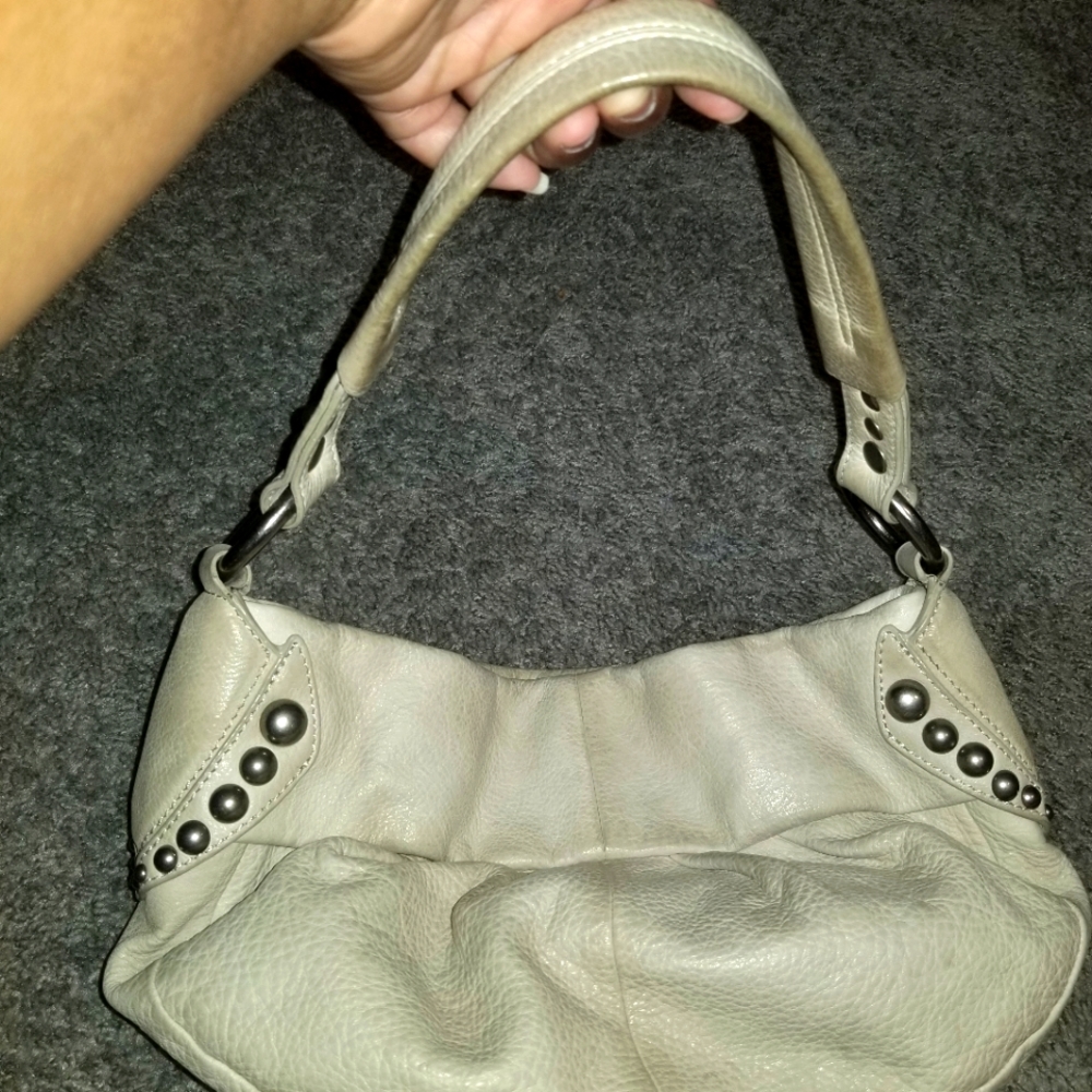 B Makovsky leather handbag